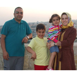 Bashar Fahmi, Arzu Fahmi and their two children.