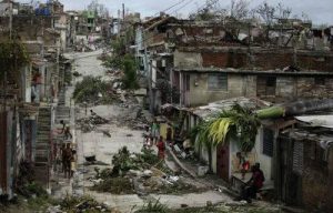 Storm devastation in Holguin, Cuba
