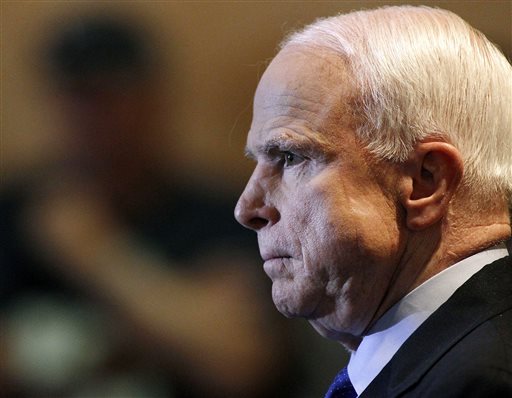 side profile of Sen. John McCain