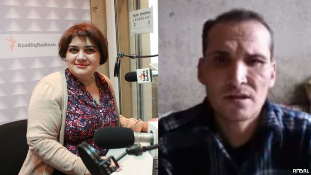 Jailed Journalists Khadija Ismayilova (l), Saparmamed Nepeskuliev