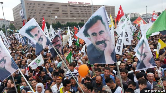Supporters of the Kurdish-backed HDP party take to the streets of Istanbul to celebrate the news that the HDP will, for first time ever, have seats in parliament. 